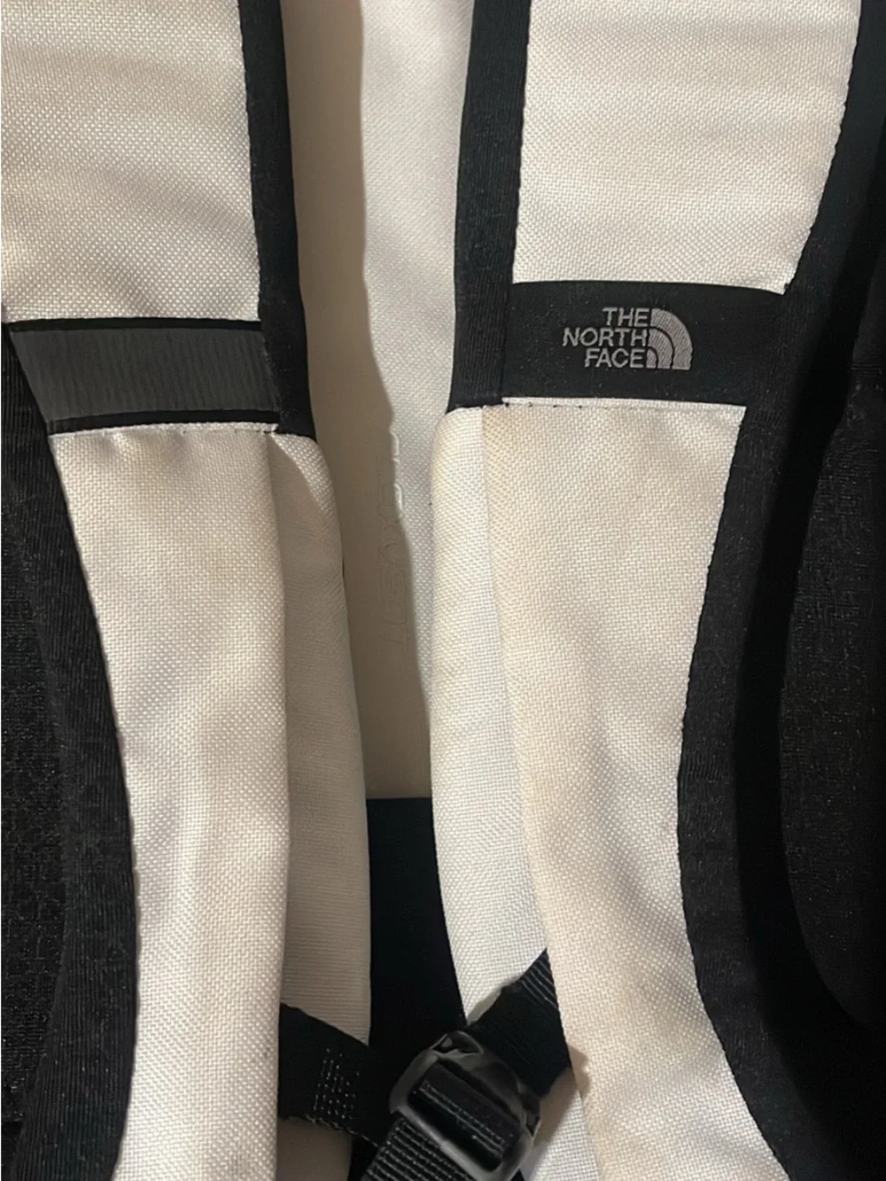 The North Face Jester Backpack in White and Black